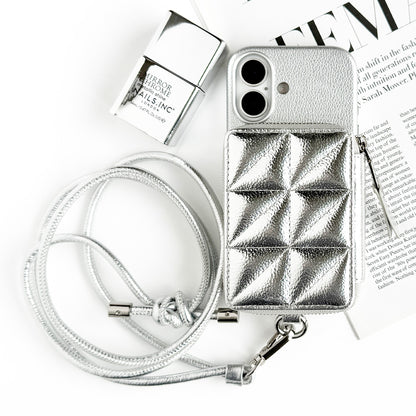 Mag Shoulder Mini Wallet (silver)