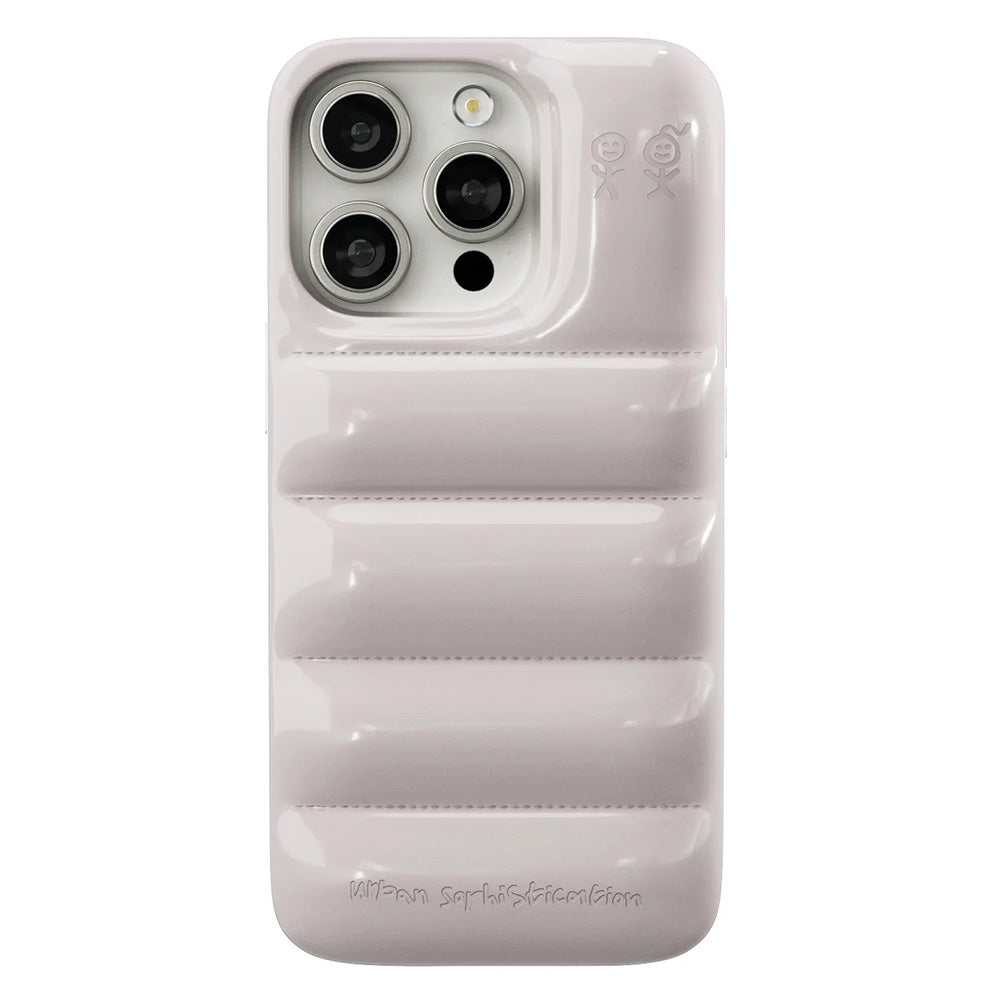 The Puffer Case - Oat Milk / iPhone 16用 THE PUFFER CASE (OAT MILK) – UNiCASE