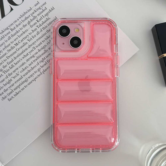 ダウンクリアケース (ピンク)