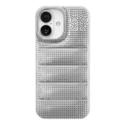 THE PUFFER CASE (RHINESTONES IN SILVER)