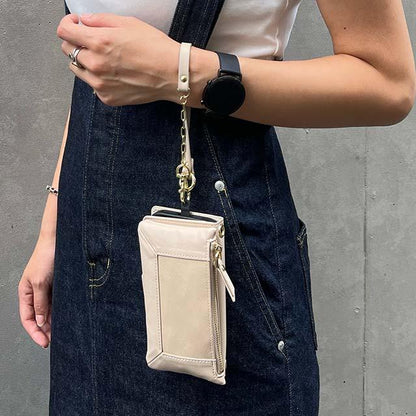 【iPhone15 Pro】Minimal Pouch Case (beige)