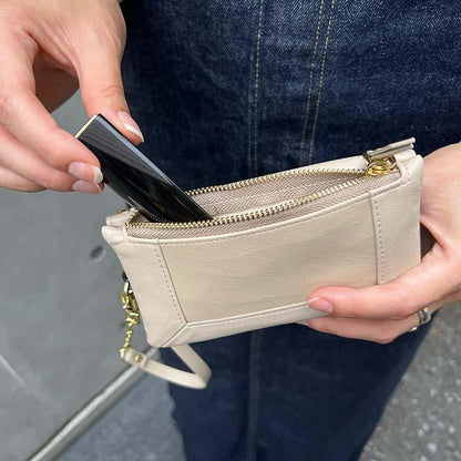 【iPhone15 Pro】Minimal Pouch Case (beige)