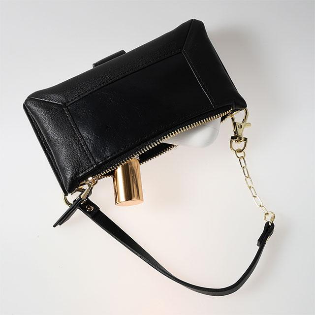 【アウトレット】【iPhone15/14/13】ミニマルポーチ・ケース (ブラック)