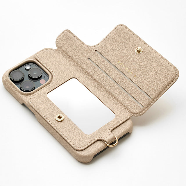 【iPhone15 Pro】Triangle Puffy Case(beige)