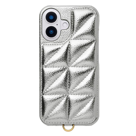 Triangle Puffy Case (silver)