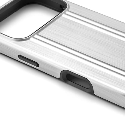 ZERO HALLIBURTON Hybrid Shockproof Case (Matte Silver)