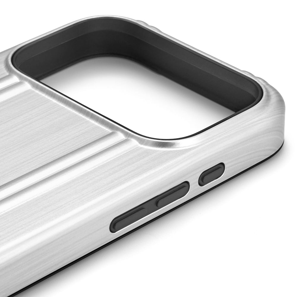 ZERO HALLIBURTON Hybrid Shockproof Case (Matte Silver)