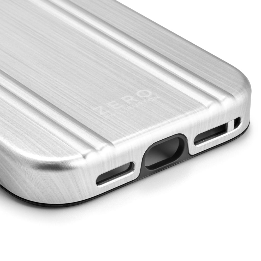ZERO HALLIBURTON Hybrid Shockproof Case (Matte Silver)