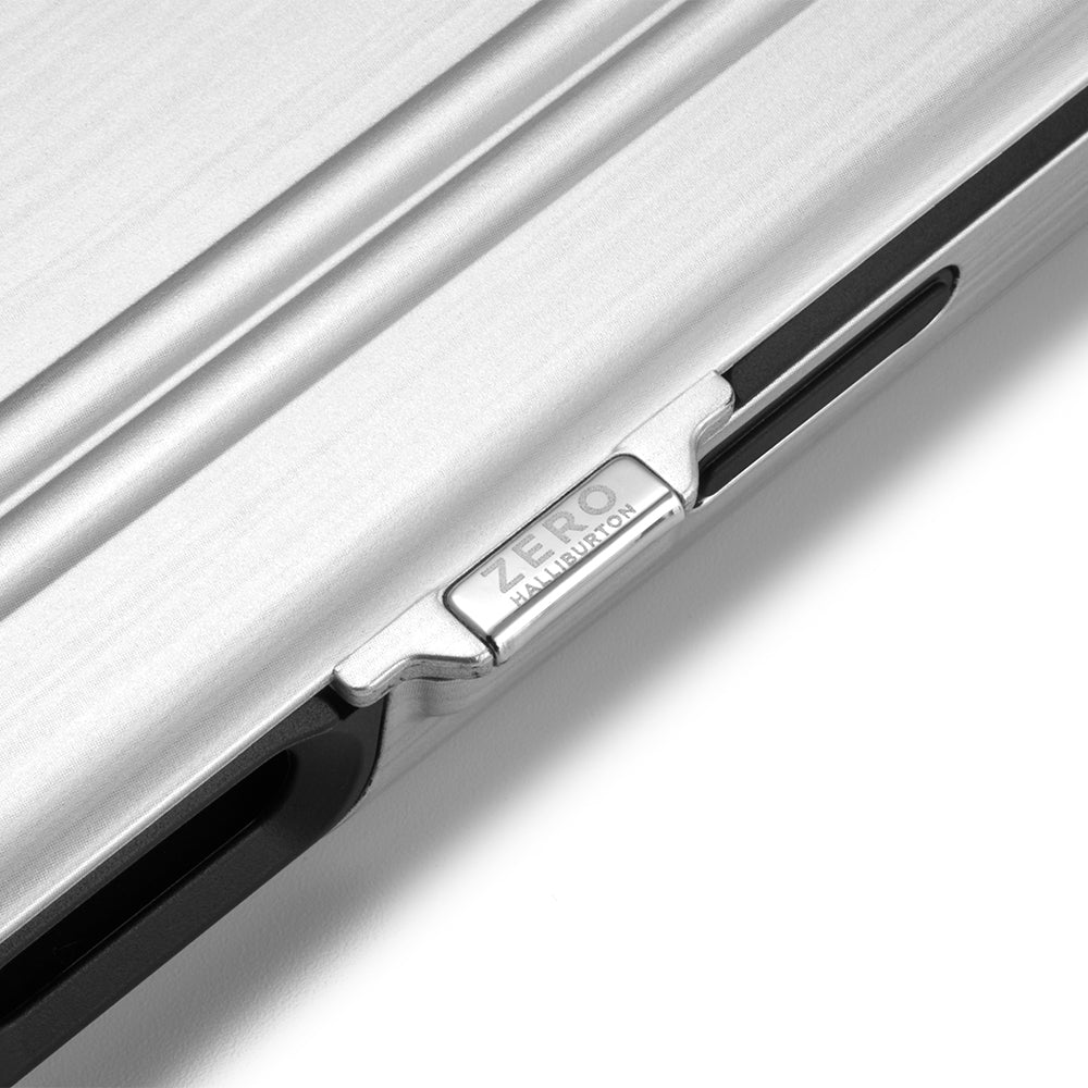ZERO HALLIBURTON Hybrid Shockproof Flip Case (Matte Silver)