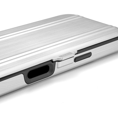 ZERO HALLIBURTON Hybrid Shockproof Flip Case (Matte Silver)