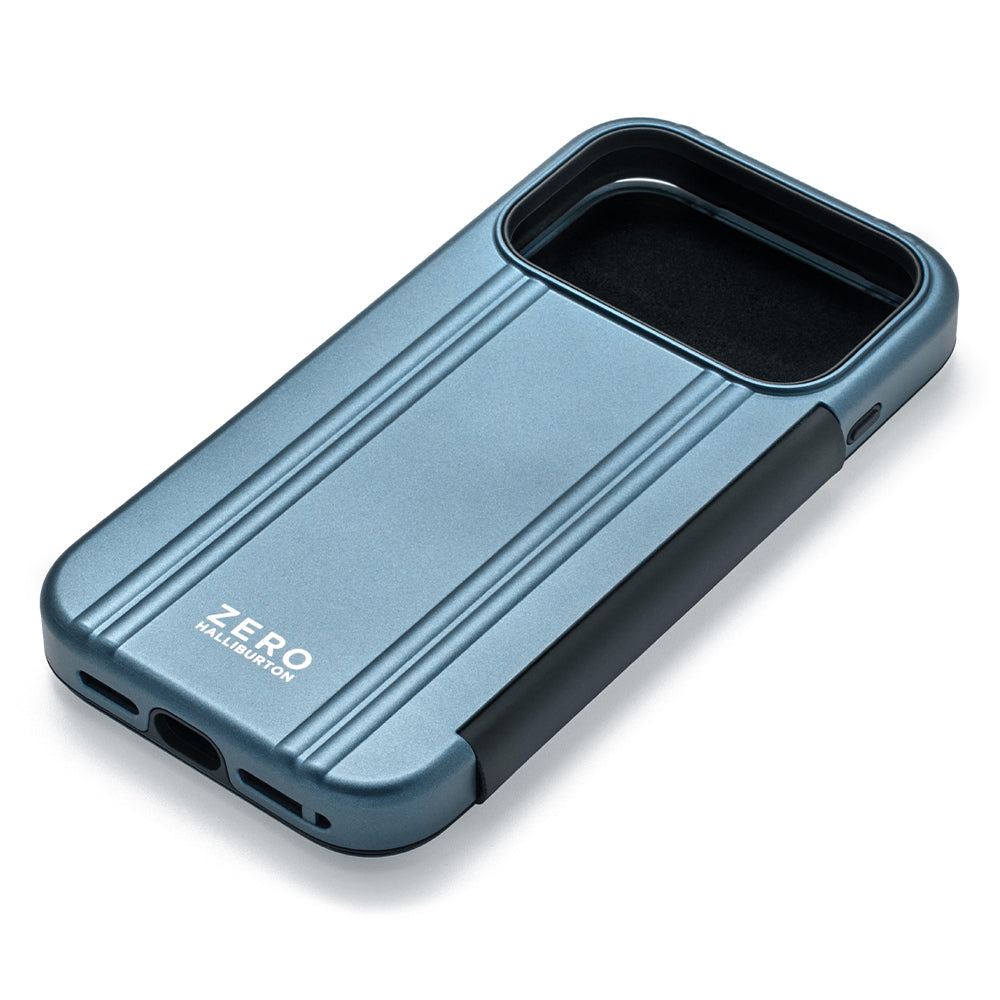 ZERO HALLIBURTON Hybrid Shockproof Flip Case (Steel Blue)