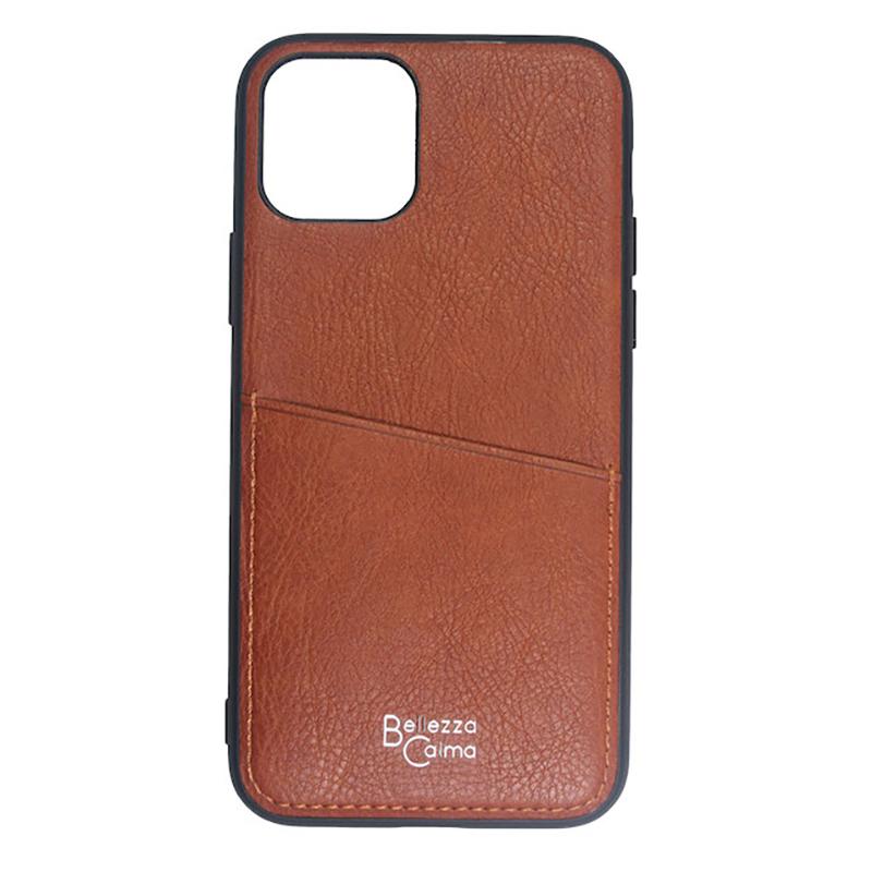 【iPhone 11専用】Antique iPhone 背面ケース(クラシックブラウン)