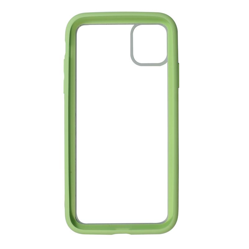 【iPhone 11専用】CreekGlass iPhone 背面ケース(グリーン)