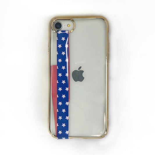 【各種スマートフォンケース対応】GLIPBAND バンド型ストラップ(スター　レッド)