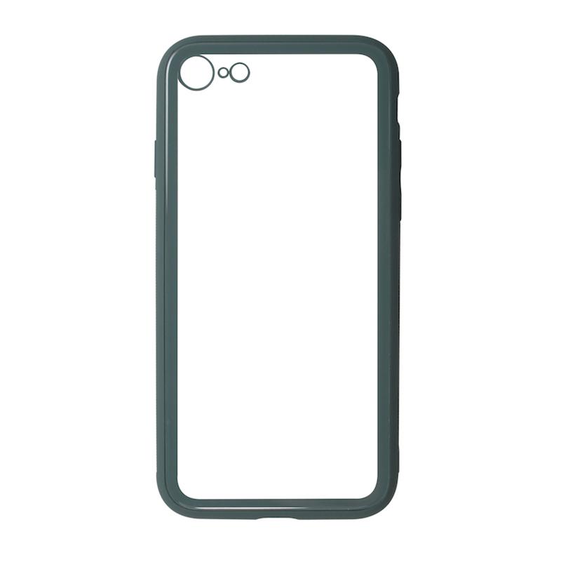 【iPhone SE(第3世代)/SE(第2世代)/8/7専用】CreekGlass iPhone 背面ケース(ダークグリーン)