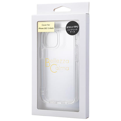 【iPhone 13 mini専用】ガラスハイブリッド iPhone 背面ケース(クリア)