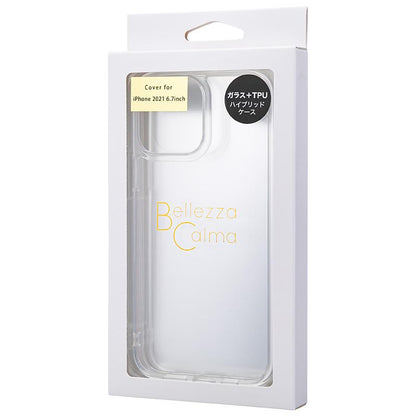 【iPhone 13 Pro Max専用】ガラスハイブリッド iPhone 背面ケース(クリア)