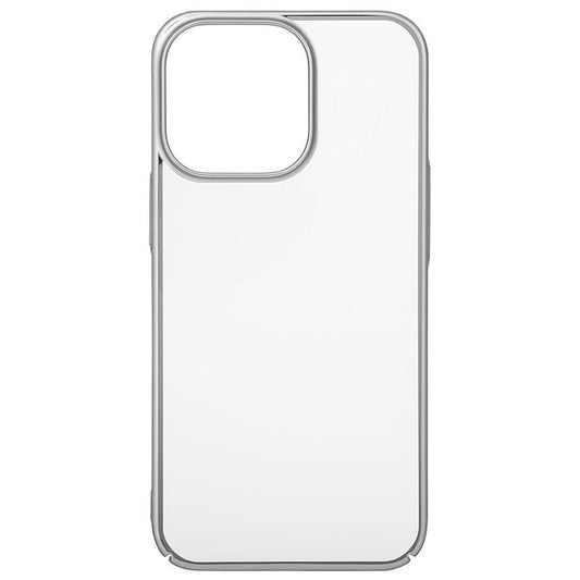 【iPhone13 Pro】サイドメッキケース (シルバー)