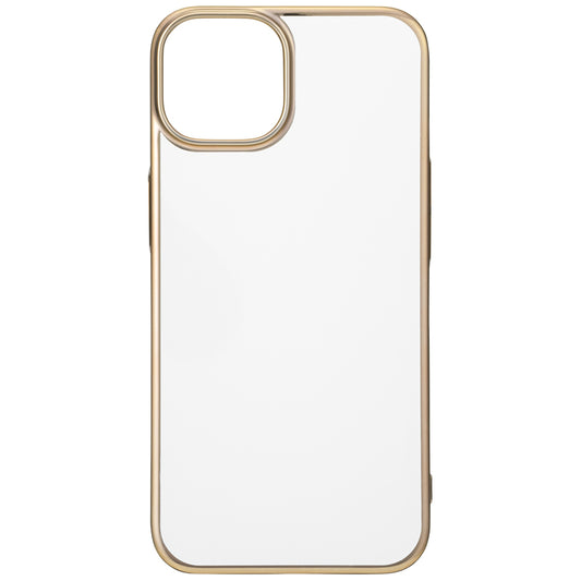【iPhone14/13】サイドメッキケース (ゴールド)