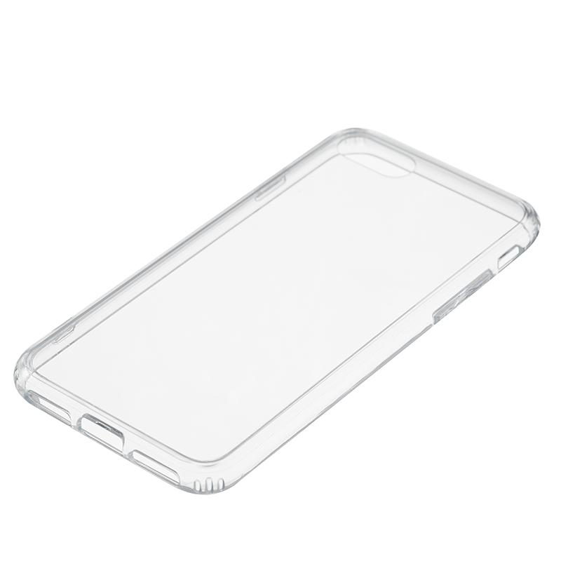 【iPhone SE(第3世代)/SE(第2世代)/8/7専用】ガラスハイブリッド iPhone 背面ケース(クリア)