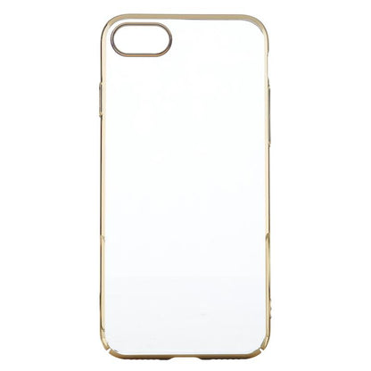 【iPhone SE(第3世代)/SE(第2世代)/8/7専用】サイドメッキクリア iPhone 背面ケース(ゴールド)