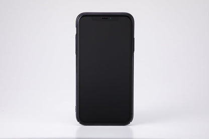 【iPhone 11専用】サイドメッキクリア iPhone 背面ケース(ブラック)