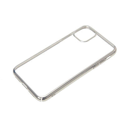 【iPhone 11 Pro Max専用】サイドメッキクリア iPhone 背面ケース(シルバー)