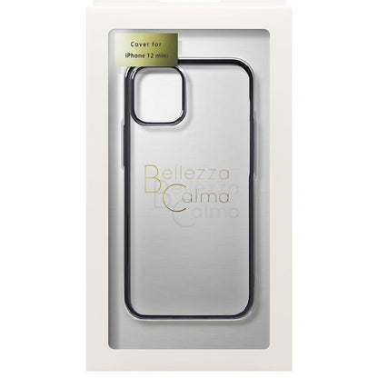 【iPhone 12 mini専用】サイドメッキクリア iPhone 背面ケース(ブラック)