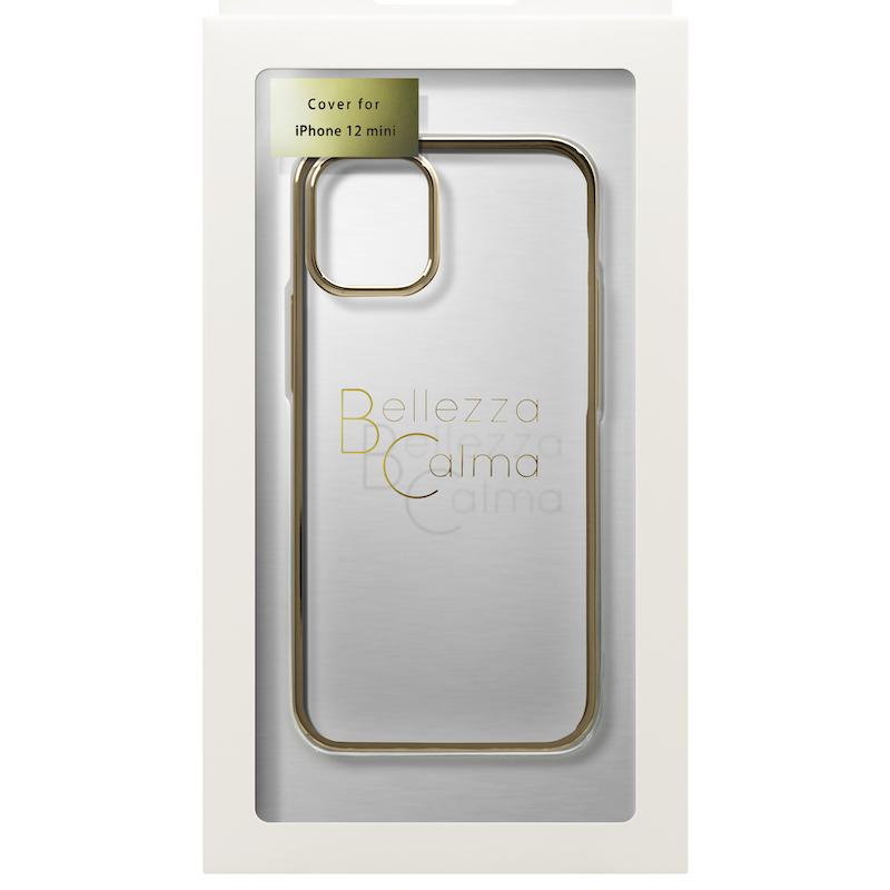 【iPhone 12 mini専用】サイドメッキクリア iPhone 背面ケース(ゴールド)