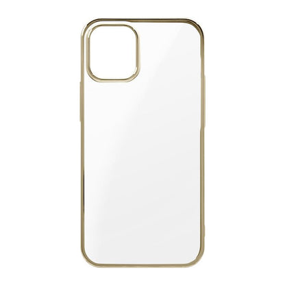 【iPhone 12 mini専用】サイドメッキクリア iPhone 背面ケース(ゴールド)