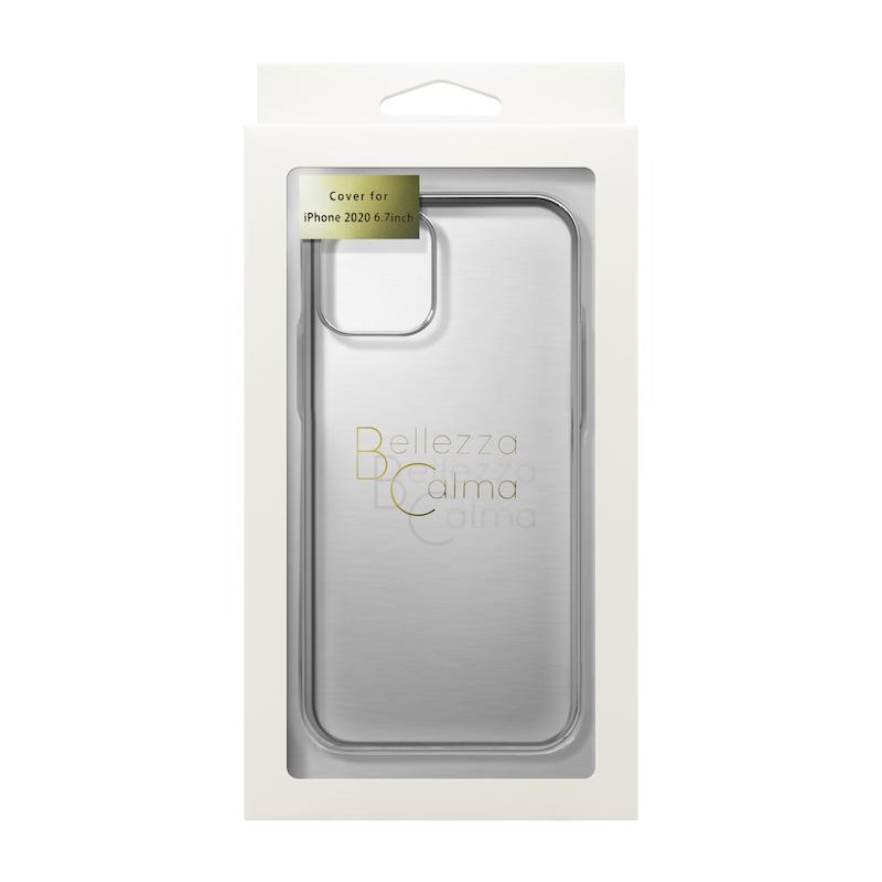 【iPhone 12/12 Pro専用】サイドメッキクリア iPhone 背面ケース(シルバー)