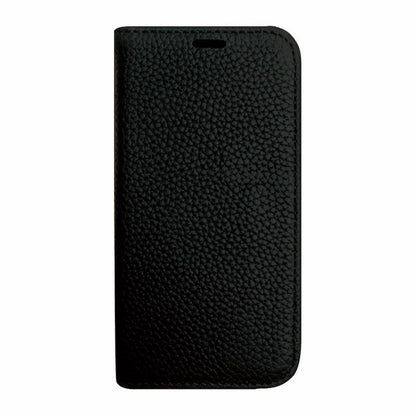 【iPhone 12/12 Pro専用】REAL LEATHER iPhone 手帳型ケース(ブラック)
