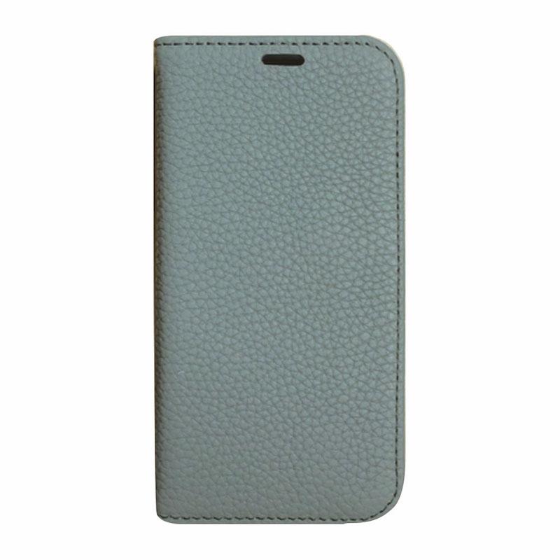 【iPhone 12/12 Pro専用】REAL LEATHER iPhone 手帳型ケース(ブルー)