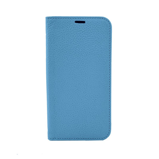 【iPhone13 Pro】リアルレザー手帳ケース (オーシャン)