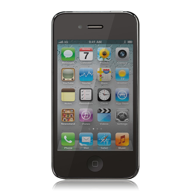 iPhone 4S/4 兼用 カードホルダー付ハードケース ID Case グロス・メタリック・シルバーgoods_nameサブ画像