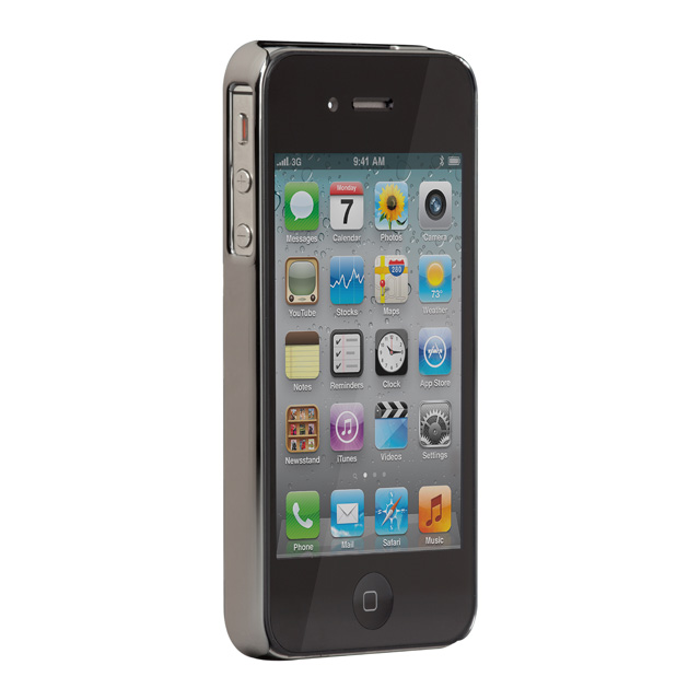 iPhone 4S/4 兼用 カードホルダー付ハードケース ID Case グロス・メタリック・シルバーgoods_nameサブ画像
