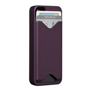 iPhone 4S/4 兼用 カードホルダー付ハードケース ID Case マット・パープル 