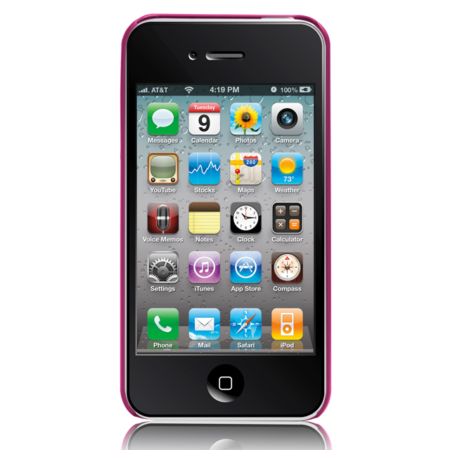 iPhone 4S/4 兼用 カードホルダー付ハードケース ID Case マット・ホット・ピンクgoods_nameサブ画像