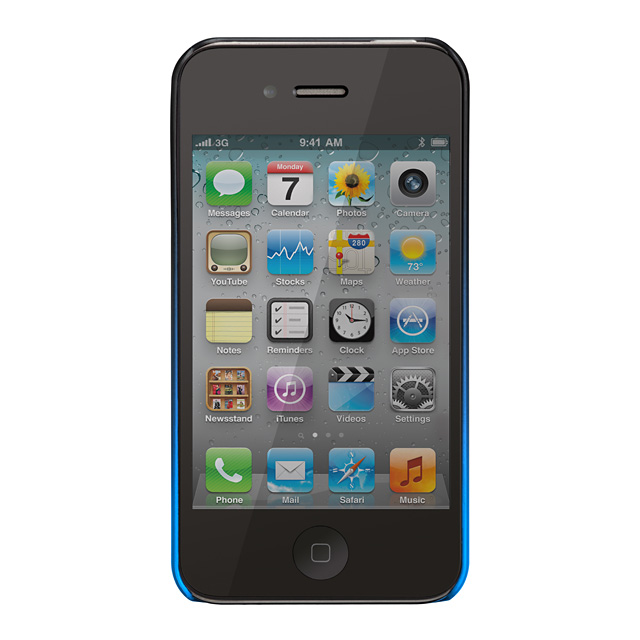 iPhone 4S/4 兼用 カードホルダー付ハードケース ID Case マット・ロイヤル・ブルーサブ画像