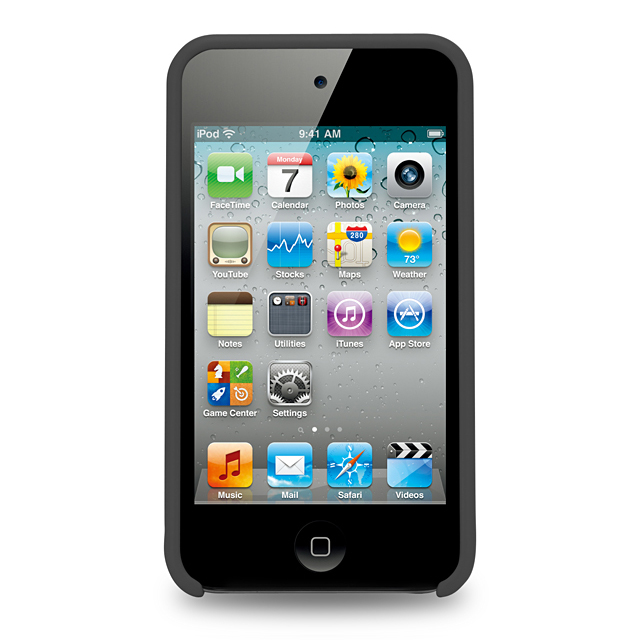 TUNESHELL RubbeFrame for iPod touch 4G ブラックサブ画像