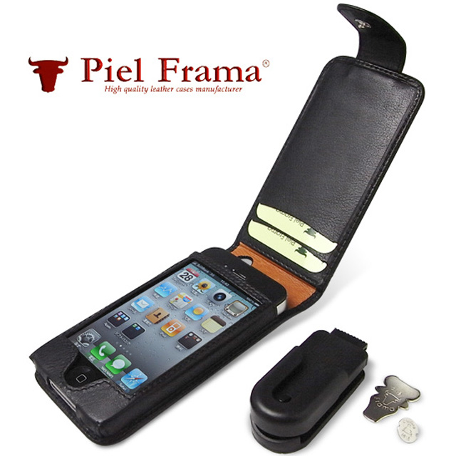 Piel Frama レザーケース(ボタンタイプ) for iPhone 4(Black)サブ画像
