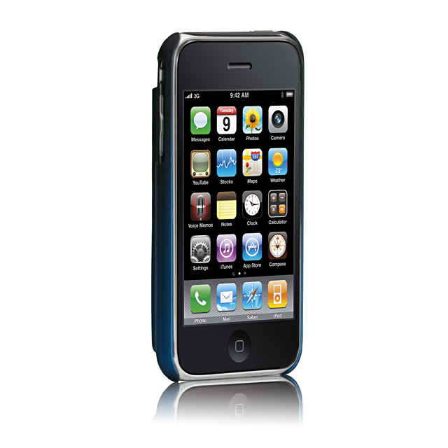 iPhone 3G / 3GS 専用 カードホルダー付ハードケース ID Case マット・ロイヤル・ブルーサブ画像