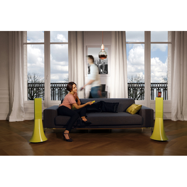 Parrot Zikmu by Philippe Starck Wireless Stereo Speakers (Sorbet