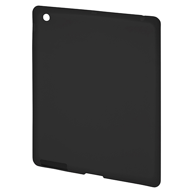 【iPad(第3世代/第4世代) iPad2 ケース】シリコンケース(ブラック)サブ画像