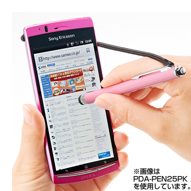 スマートフォン＆タブレット用タッチペン(ピンク)サブ画像