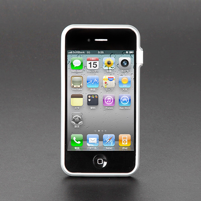 【iPhone4S/4】CAZE ThinEdge frame case for iPhone 4 Bumper - Silvergoods_nameサブ画像