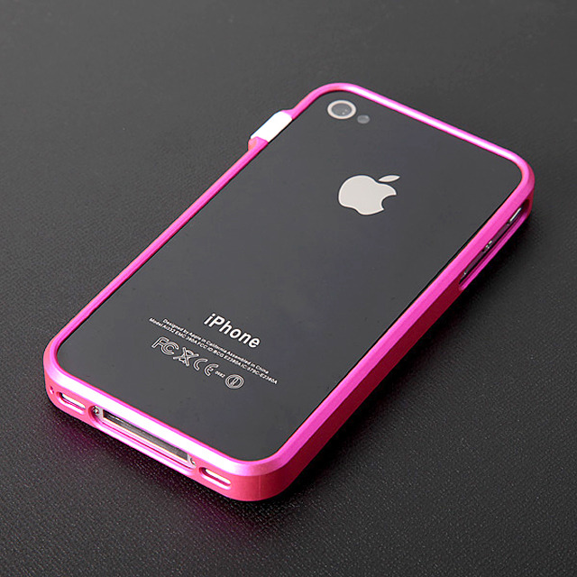 【iPhone4S/4】CAZE ThinEdge frame case for iPhone 4 Bumper - Pink