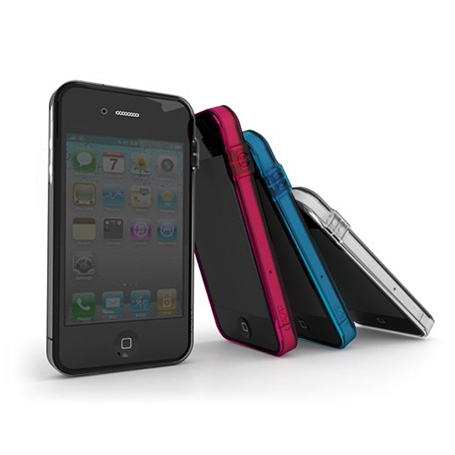 【iPhone4S/4】CAZE ThinEdge Clear frame case for iPhone 4 Bumper - Grayサブ画像