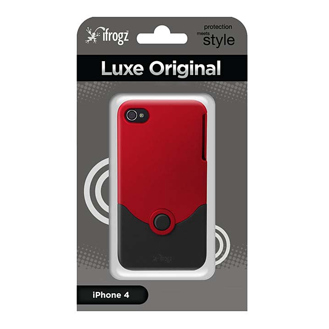 【iPhone4 ケース】Luxe Original Case レッド/ブラックサブ画像