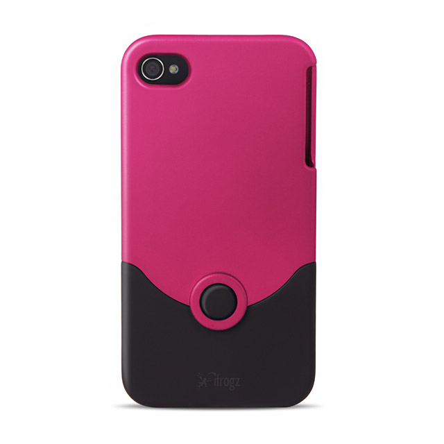 【iPhone4 ケース】Luxe Original Case フクシア/ブラックサブ画像